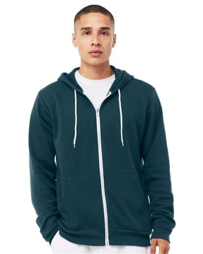 BELLA + CANVAS - Sponge Fleece Full-Zip Hoodie - 3739 - Image 48