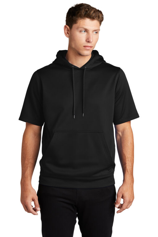 Sport-Tek ® Sport-Wick ® Fleece Short Sleeve Hooded Pullover