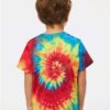 Dyenomite - Toddler Spiral Tie-Dyed T-Shirt - 330MS - Image 3
