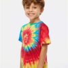 Dyenomite - Toddler Spiral Tie-Dyed T-Shirt - 330MS - Image 2
