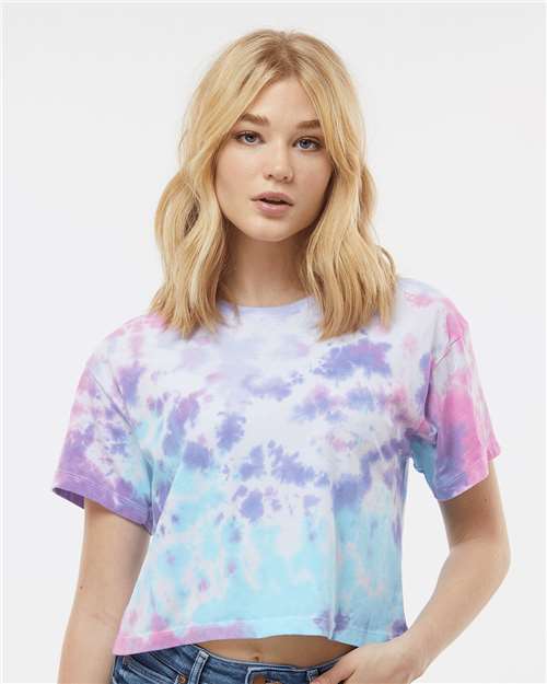 Colortone - Women's Tie-Dyed Crop T-Shirt - 1050