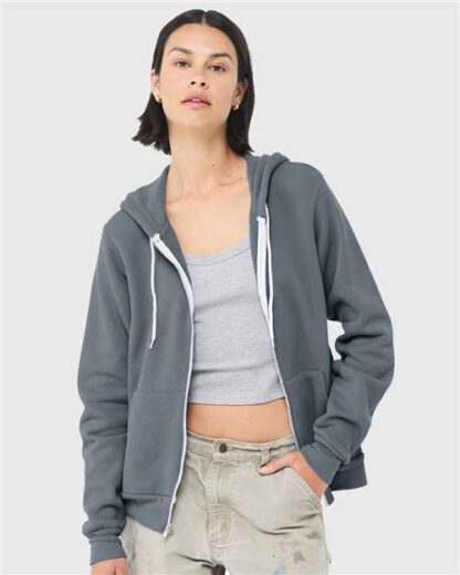 BELLA + CANVAS - Sponge Fleece Full-Zip Hoodie - 3739 - Image 258