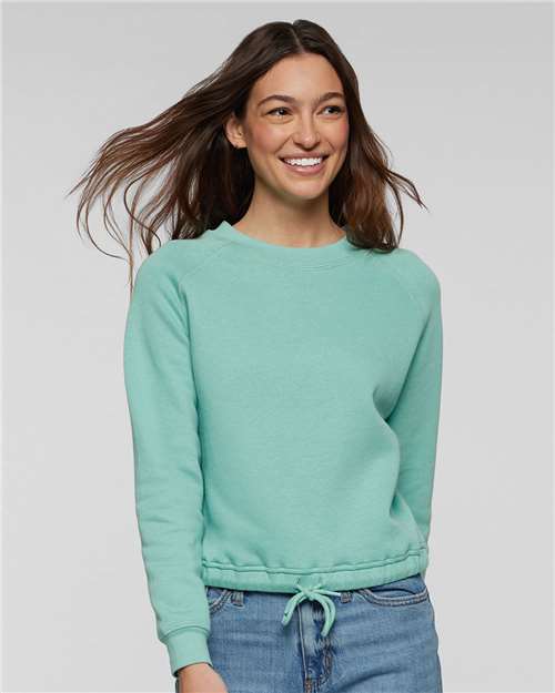 LAT – Women’s Relaxed 3-End Boxy Fleece Crewneck Sweatshirt – 3528