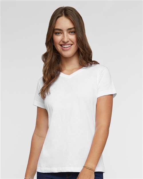 LAT – Women’s Premium Jersey V-Neck Tee – 3587