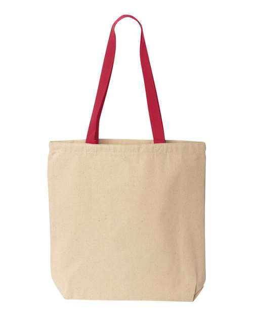 Liberty Bags - Natural Tote with Contrast-Color Handles - 8868