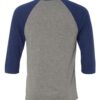 BELLA + CANVAS - Three-Quarter Sleeve Baseball Tee - 3200 - Image 3