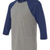 BELLA + CANVAS - Three-Quarter Sleeve Baseball Tee - 3200 - Image 2