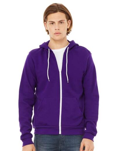 BELLA + CANVAS - Sponge Fleece Full-Zip Hoodie - 3739 - Image 286