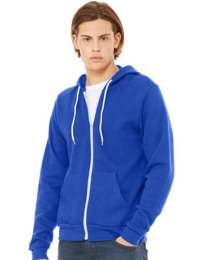 BELLA + CANVAS - Sponge Fleece Full-Zip Hoodie - 3739 - Image 293