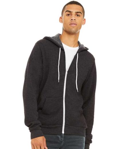 BELLA + CANVAS - Sponge Fleece Full-Zip Hoodie - 3739 - Image 76