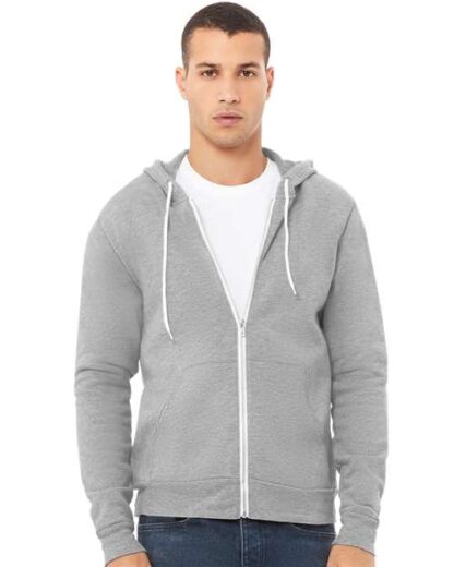 BELLA + CANVAS - Sponge Fleece Full-Zip Hoodie - 3739 - Image 41