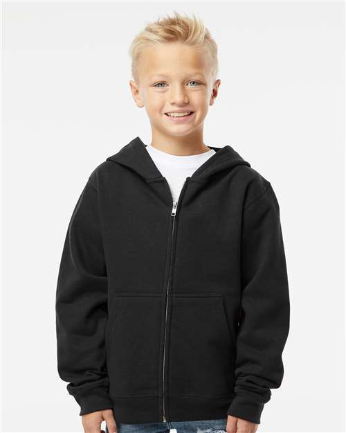 Independent Trading Co. – Youth Midweight Full-Zip Hooded Sweatshirt – SS4001YZ