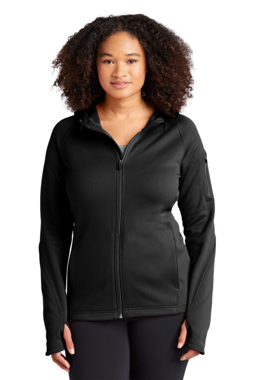 Sport-Tek® Ladies Tech Fleece Full-Zip Hooded Jacket