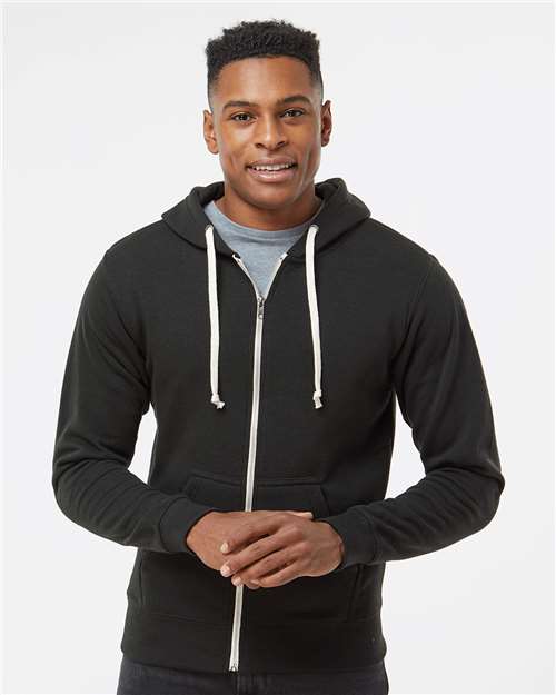 J. America – Triblend Full-Zip Hooded Sweatshirt – 8872