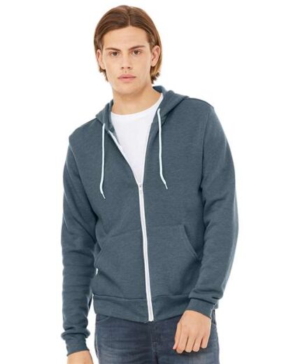 BELLA + CANVAS - Sponge Fleece Full-Zip Hoodie - 3739 - Image 174