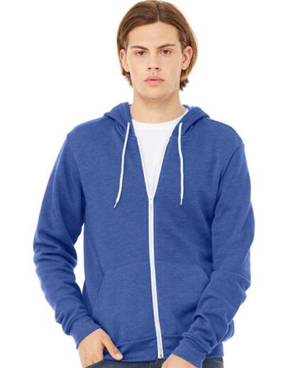 BELLA + CANVAS - Sponge Fleece Full-Zip Hoodie - 3739 - Image 188