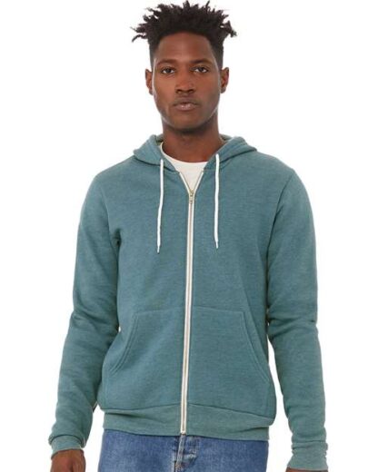 BELLA + CANVAS - Sponge Fleece Full-Zip Hoodie - 3739 - Image 118