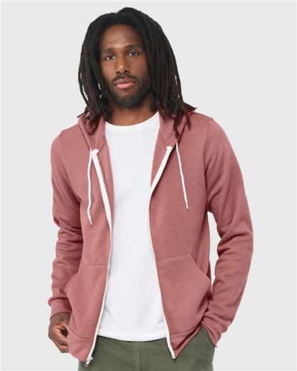 BELLA + CANVAS - Sponge Fleece Full-Zip Hoodie - 3739 - Image 139