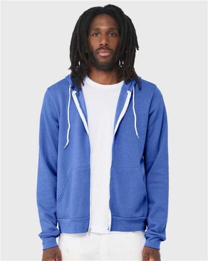 BELLA + CANVAS - Sponge Fleece Full-Zip Hoodie - 3739 - Image 111