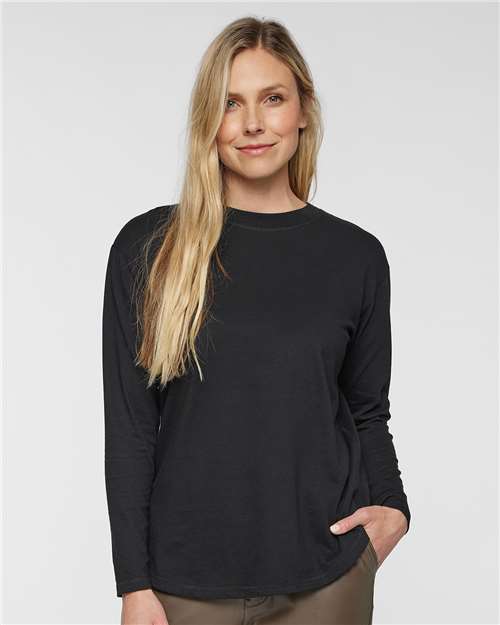 LAT – Women’s Fine Jersey Long Sleeve Tee – 3508