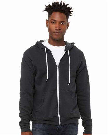 BELLA + CANVAS - Sponge Fleece Full-Zip Hoodie - 3739 - Image 321