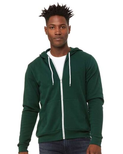 BELLA + CANVAS - Sponge Fleece Full-Zip Hoodie - 3739 - Image 90