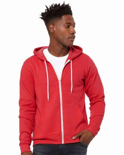 BELLA + CANVAS - Sponge Fleece Full-Zip Hoodie - 3739 - Image 160