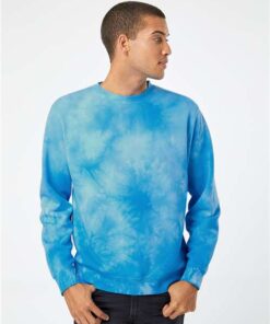 Independent Trading Co. - Midweight Tie-Dyed Crewneck Sweatshirt - PRM3500TD