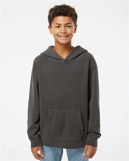 Independent Trading Co. – Youth Midweight Pigment-Dyed Hooded Sweatshirt – PRM1500Y