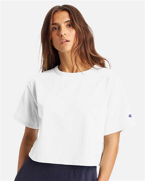 Champion - Women's Heritage Jersey Crop T-Shirt - T453W