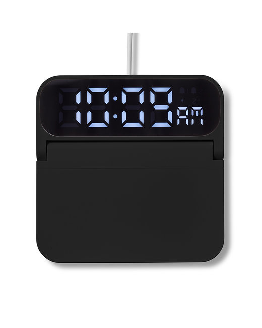 Prime Line Foldable Alarm Clock & Wireless Charger