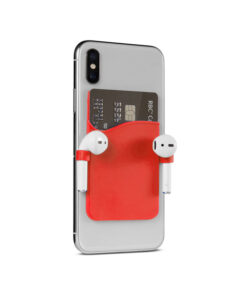 Prime Line Silicone Smartphone Pocket with Earbud Loops