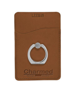 Leeman Tuscany™ Card Holder With Metal Ring Phone Stand