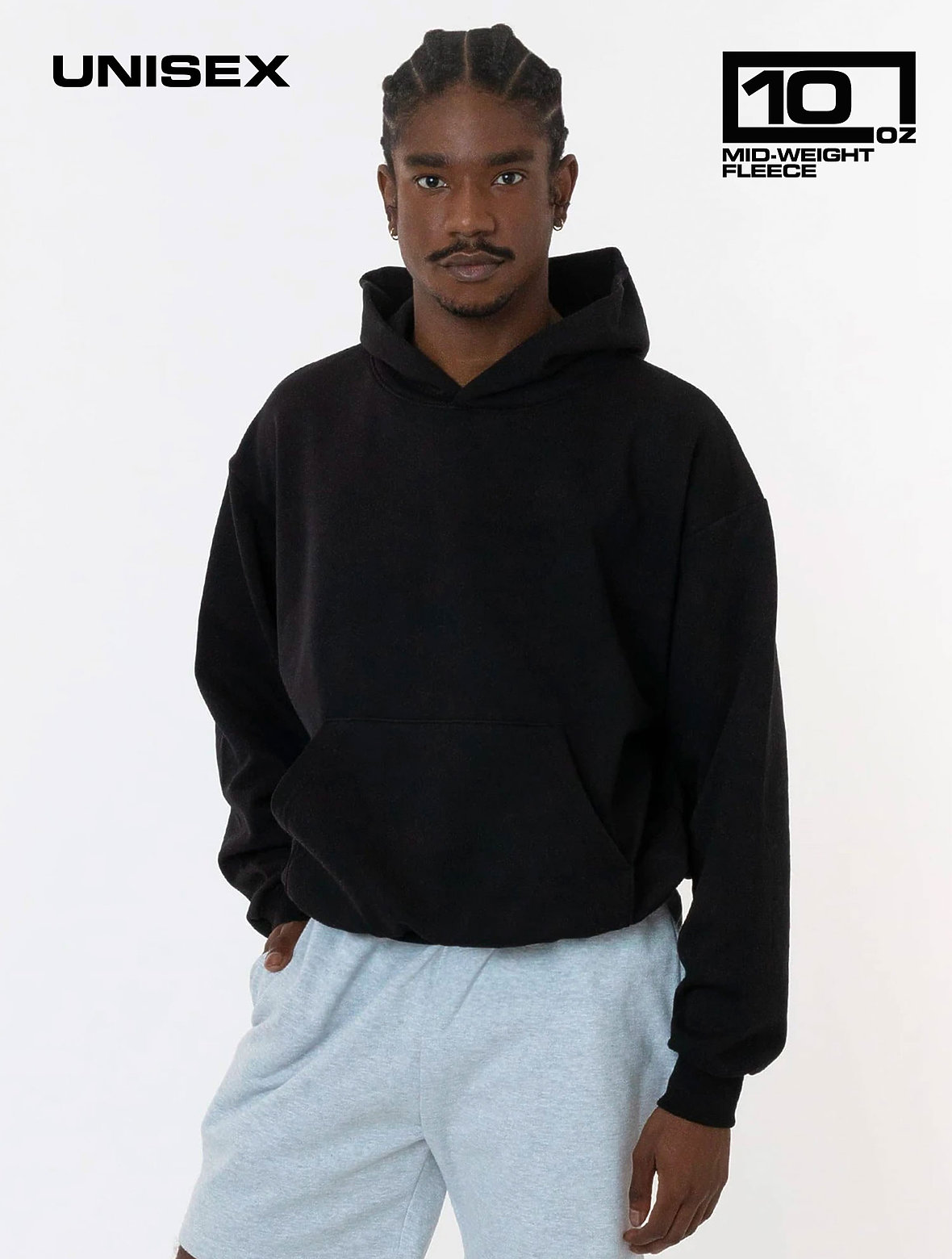 10oz Fleece Wide Hoodie